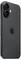 Un smartphone noir avec deux objectifs de caméra à l'arrière et un logo de pomme. Il a un design élégant et moderne.