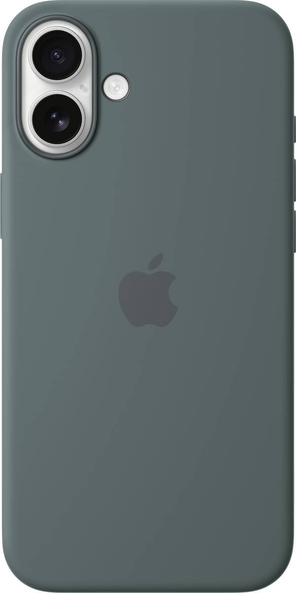 Apple Silicone Case Silikon Case Apple iPhone 16 Plus vert-mer (mat) résistant aux chocs, chargement par induction MYYH3ZM/A