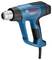 Un pistolet thermique Bosch Professional bleu avec une poignée et un embout noir, étiqueté 'GHG 23-66', présenté avec un cordon d'alimentation.