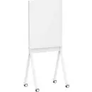 SpeaKa Professional Tableau magnétique en verre SP-SMW-001 (l x H) 760 mm x 959 mm blanc aimants inclus pied à quatre br