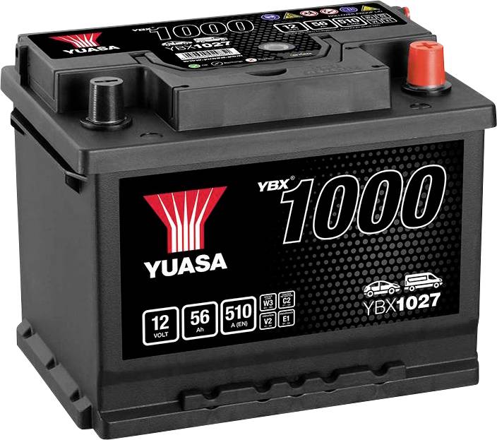 Yuasa CaCa Batterie de voiture 12 V 56 Ah Type de pôle: T1