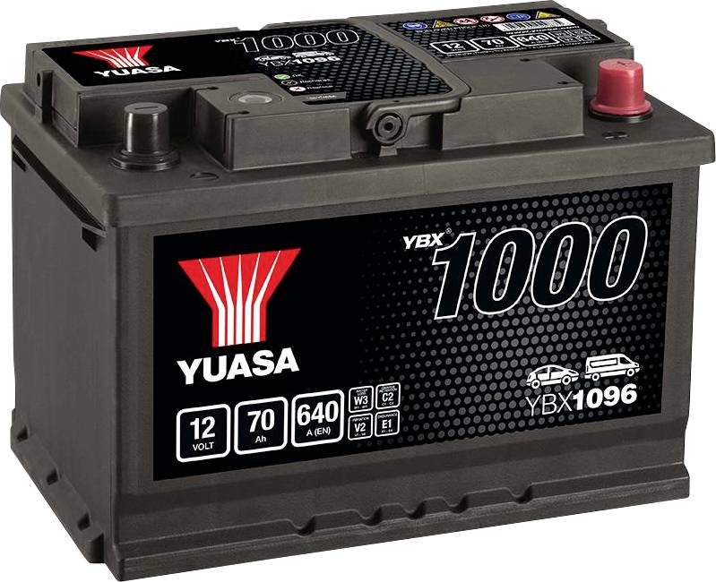 Yuasa CaCa Batterie de voiture 12 V 70 Ah Type de pôle: T1