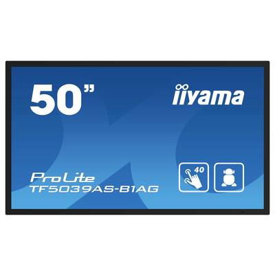 Écran tactile iiyama ProLite TF5039AS-B1AG de 50 pouces avec une fonctionnalité multi-touch à 40 points.