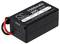 Batterie Lithium-Polymère noire avec une capacité de 1500 mAh, taux de décharge de 20C, fils de connexion rouge et noir, détails techniques imprimés.