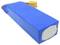 Batterie Lithium-Polymère bleue avec connecteur jaune, adaptée pour la modélisme ou les drones. Forme rectangulaire, compacte et légère.