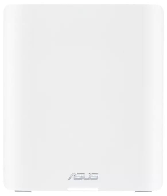 Un routeur Wi-Fi blanc, rectangulaire d'ASUS à surface lisse et coins arrondis.