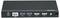 Convertisseur multimédia compact noir avec ports : Alimentation, LAN, deux USB, deux HDMI. Adapté pour la transmission réseau et vidéo.