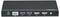 Un switch réseau noir avec des ports d'alimentation, LAN, deux ports USB 3.0, deux ports HDMI et une prise audio.