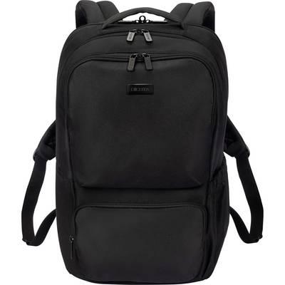Sac à dos noir avec plusieurs poches à fermeture éclair et sangles d'épaules réglables. Adapté pour un usage quotidien et les voyages.