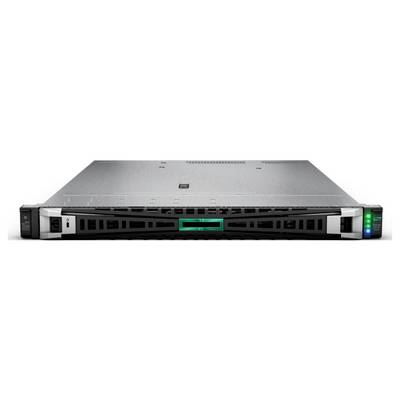 Appareil serveur vu de face avec un voyant vert au centre, indiquant sa disponibilité opérationnelle, conçu pour une utilisation en centre de données.