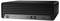 Un ordinateur de bureau noir HP EliteDesk avec plusieurs ports USB à l'avant, présenté sur une surface blanche.