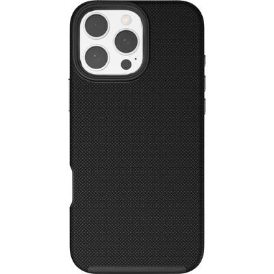 Smartphone noir avec module triple caméra à l'arrière.