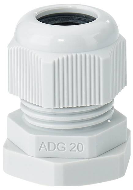 Hensel 36001078 Presse-étoupe résistant aux chocs, avec écrou de bloquage, avec décharge de traction, avec joint M20 pla