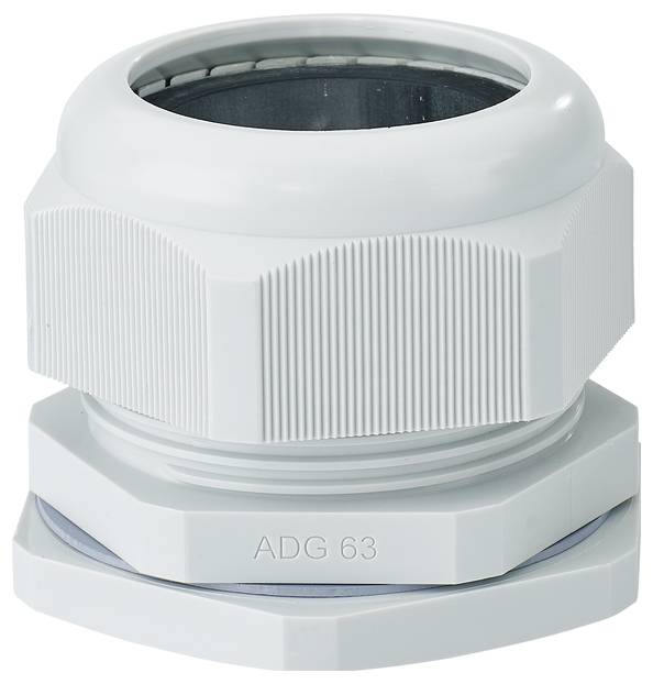 Hensel 36001083 Presse-étoupe résistant aux chocs, avec écrou de bloquage, avec décharge de traction, avec joint M63 pla