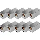 Digitus DN-93901-10 Boîtier femelle RJ45 Nombre de pôles 8 argent 10 pc(s)