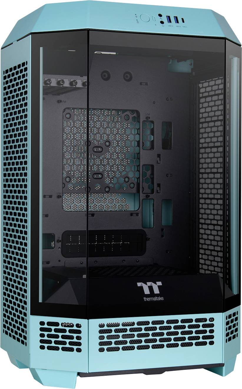 Micro-tour Thermaltake The Tower 300 Turquoise Boîtier PC turquoise