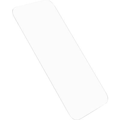 Un objet rectangulaire, légèrement incliné, simple et blanc avec des angles arrondis, qui rappelle un smartphone ou une tablette.