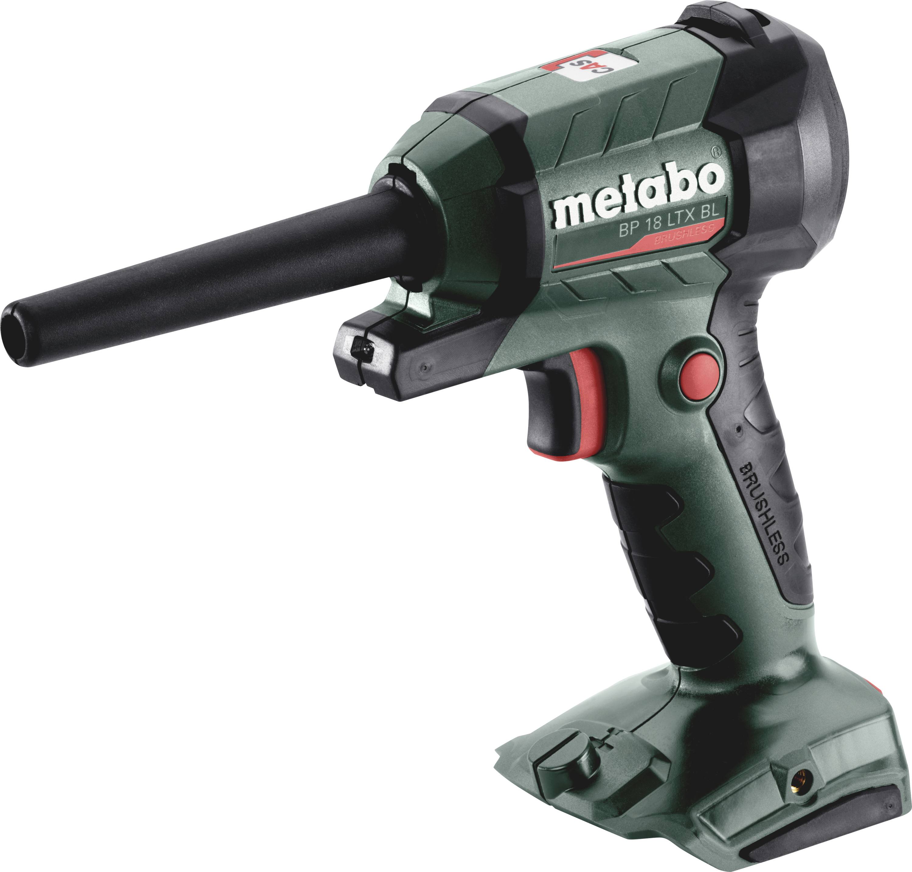 Metabo BP 18 LTX BL Souffleur sans fil Débit d'air 0.7 m³/min Vitesse de l'air 122 m/s 18 V