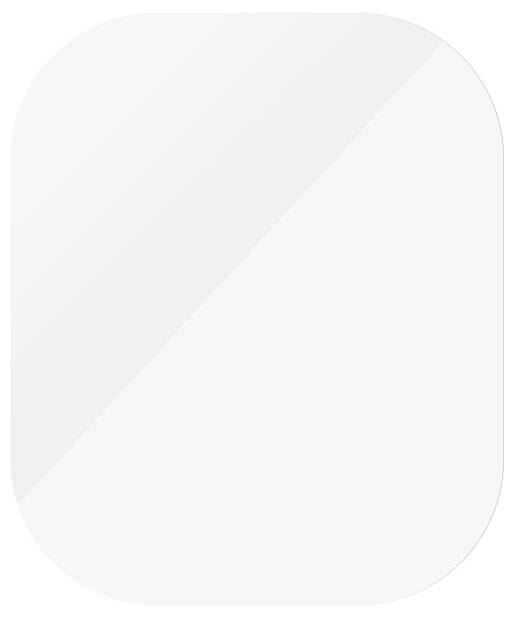 Une surface rectangulaire blanche vide aux angles arrondis.