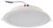 Luminaire plafonnier LED de forme ronde, boîtier blanc, avec connexion de câble courte. Adapté pour l'installation dans des plafonds suspendus.