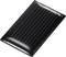 Un collecteur solaire noir avec plusieurs lignes fines parallèles pour la production d'énergie.