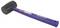 Un marteau en caoutchouc avec une tête noire et une poignée violette portant le logo 'WORKPRO'. Adapté pour les travaux de construction et de bricolage.