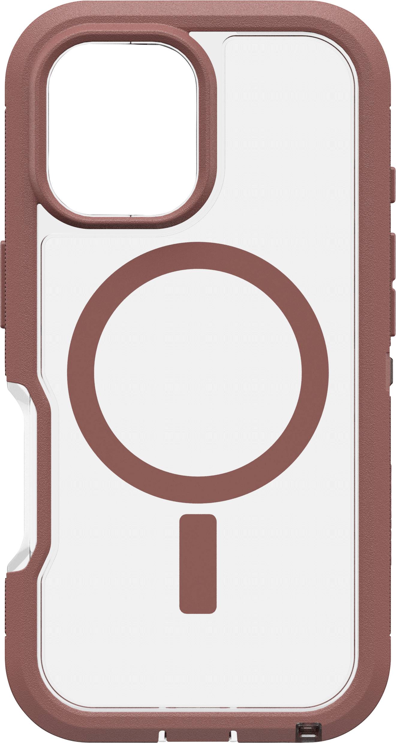 Otterbox Defender XT Coque arrière Apple iPhone 16 rouge, transparent compatible avec MagSafe, résistant aux chocs 77-96060
