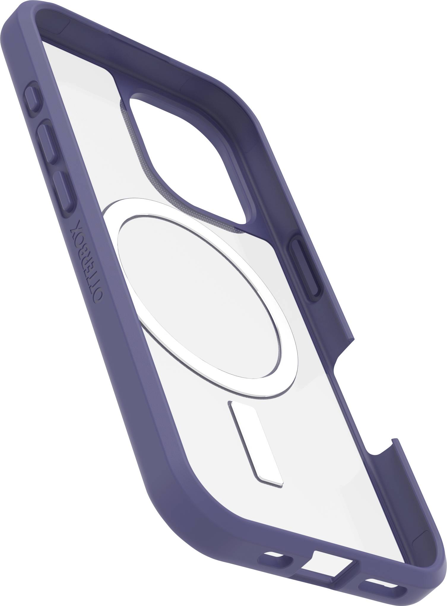 Otterbox React Coque arrière Apple iPhone 16 lilas, transparent chargement par induction, compatible avec MagSafe 77-96247