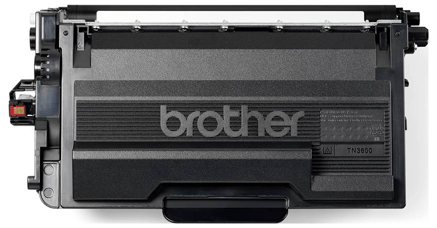 Cartouche de toner 'Brother TN-6600', noir, avec le logo 'brother' bien visible sur l'avant, présentant un design rectangulaire avec des points de connexion.