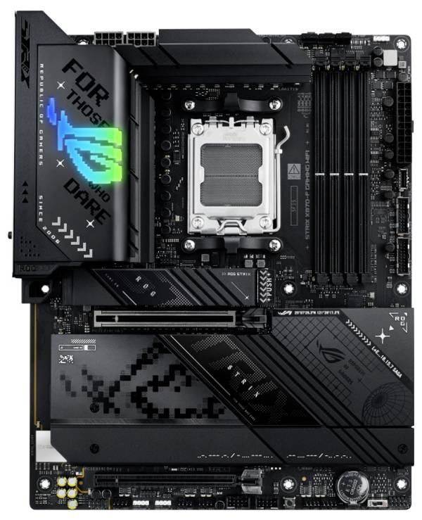 Asus ASUS ROG STRIX X870-F Gaming WIFI (AM5) Carte mère Socket (PC) AMD® AM5 Facteur de forme (détails) ATX Chipset de la carte mère AMD® X870