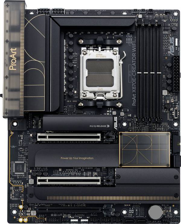 Asus PROART X870E-Creator WIFI (AM5) (D) Carte mère Socket (PC) AMD® AM5 Facteur de forme (détails) ATX Chipset de la carte mère AMD® X870