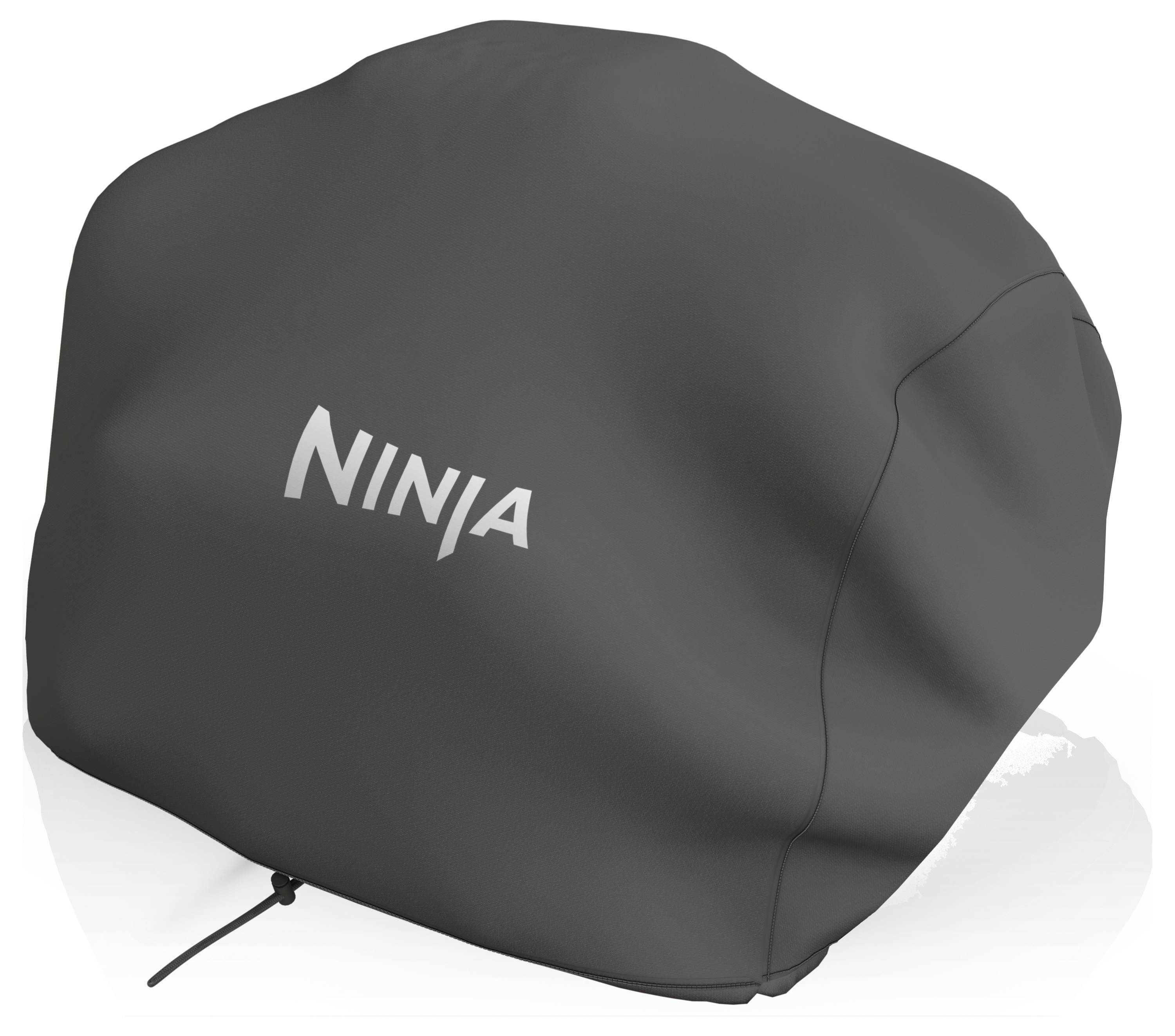 Housse de grill noire avec l'inscription blanche 'NINJA' sur l'avant, adaptée aux appareils de cuisson.