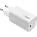 Akyga AK-CH-23 Chargeur USB 65 W 1x USB-C® Quick Charge 3.0, Power Delivery 3.0 blanc intérieure