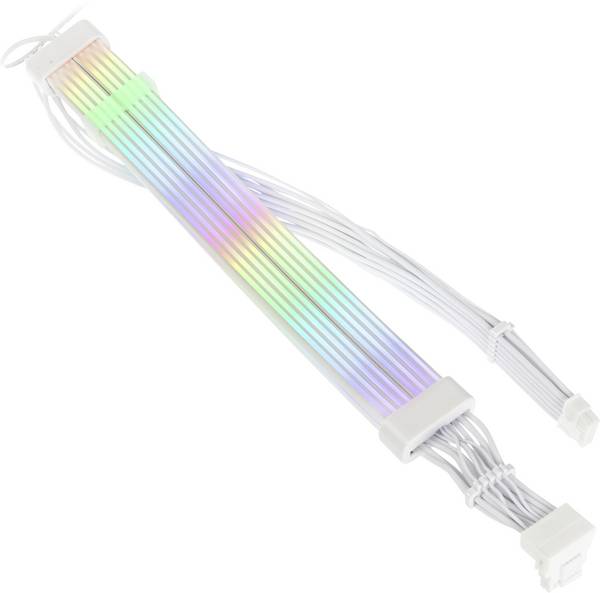 Kolink UR-12-V2x6-ARGB alimentation Câble de raccordement  blanc, transparent, RVB 70 cm