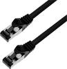 BKL Electronic 144006 RJ45 Câble réseau, câble patch CAT 8.1 S/FTP 10 m noir sans halogène 1 pc(s)