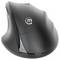 Souris d'ordinateur ergonomique noire au design incurvé avec touche latérale, idéale pour un travail confortable sur PC.