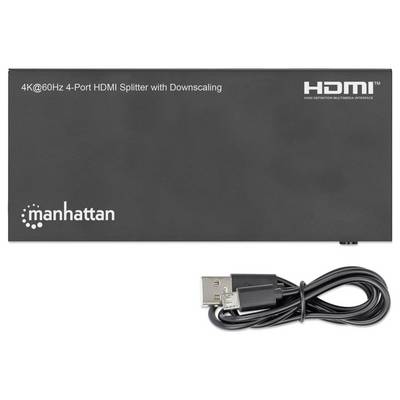 Manhattan 208369 Répartiteur HDMI avec LEDs de statut, compatible avec l'ultra HD 3840 x 2160 pixels noir-6