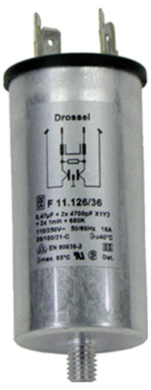 Eichhoff F011-126/036 F011-126/036 Filtre antiparasite 110 V/AC, 250 V/AC 16 A 1 mH 1 pc(s)