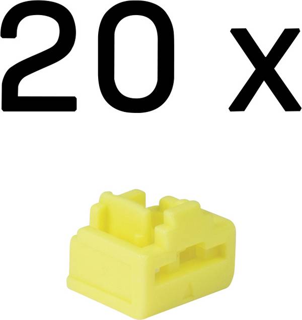 LINDY 47901  Serrures de port RJ45  jaune