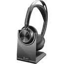 HP Poly Voyager Focus 2 Micro-casque supra-auriculaire Bluetooth Stereo noir Noise Cancelling micro-casque ordinateur