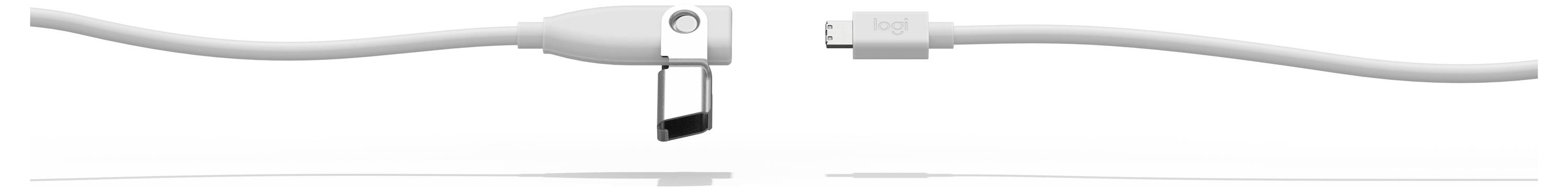 La fiche et la prise d'un câble USB magnétique sont séparées, les points de contact étant alignés l'un par rapport à l'autre.