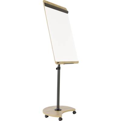 Un tableau à feuilles vierge sur un support mobile. Idéal pour les présentations et les formations.