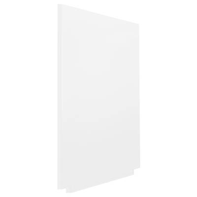 Un tableau blanc vierge, orienté verticalement, sur un fond clair.