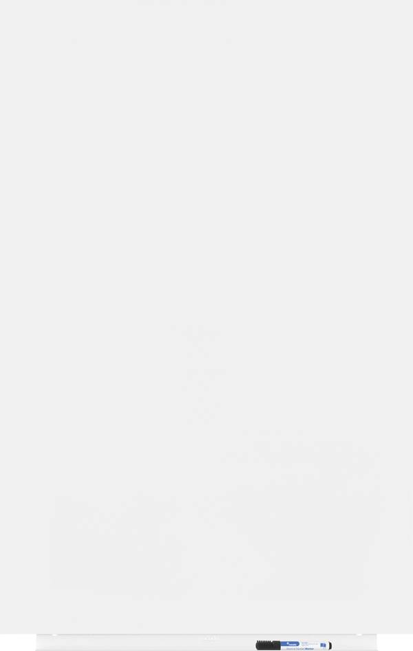 Rocada Tableau blanc 6520PRO (l x H) 115 cm x 75 cm blanc (RAL 9003) revêtement plastique boîte de rangement fournie, format paysage ou portrait