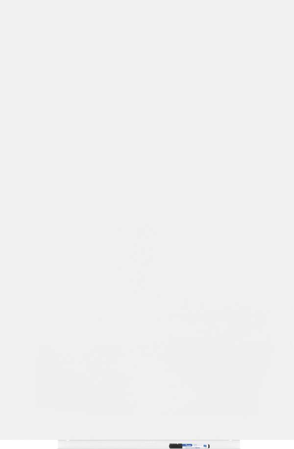 Rocada Tableau blanc 6521PRO (l x H) 100 cm x 150 cm blanc revêtement plastique boîte de rangement fournie, format paysage ou portrait