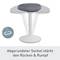 Un tabouret ergonomique à base arrondie indique qu'il renforce le dos et le tronc.