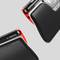 Deux alternatives ergonomiques de souris d'ordinateur en noir et rouge, conçues pour le confort et la précision lors d'une utilisation prolongée.