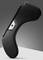 Appui-tête ergonomique incurvé en noir avec rembourrage, conçu pour un confort optimal et un soutien cervical.