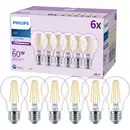 Philips LED 9290018150 LED CEE E (A - G) E27 forme de poire 7 W = 60 W blanc neutre (Ø x H) 60 mm x 106 mm à filament 6