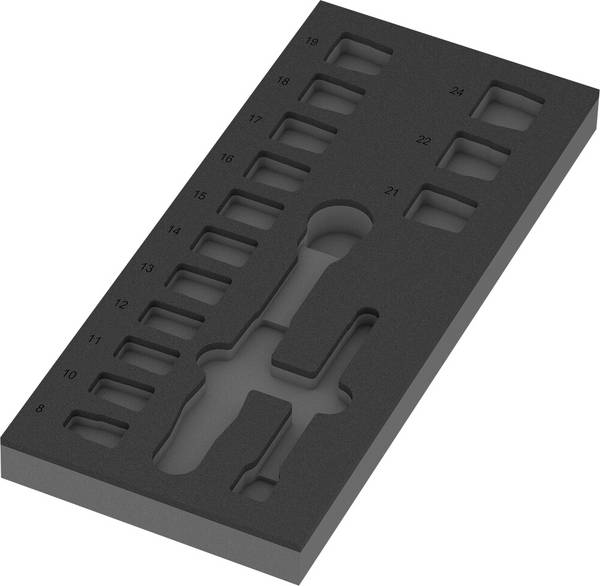 Wera 05137324001 9824 Insert en mousse 1 pièce (L x l x H) 392 x 172 x 30 mm